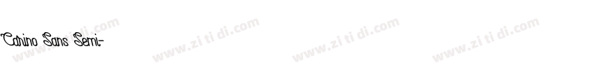 Carino Sans Semi字体转换